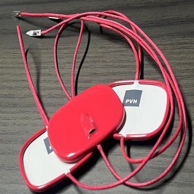 500pcs 엮은 헝그 태그 스냅 잠금 나일론 플라스틱 가격 태그 고정