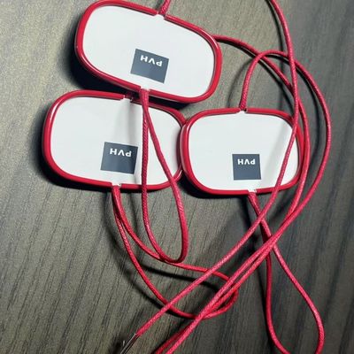 500pcs 엮은 헝그 태그 스냅 잠금 나일론 플라스틱 가격 태그 고정