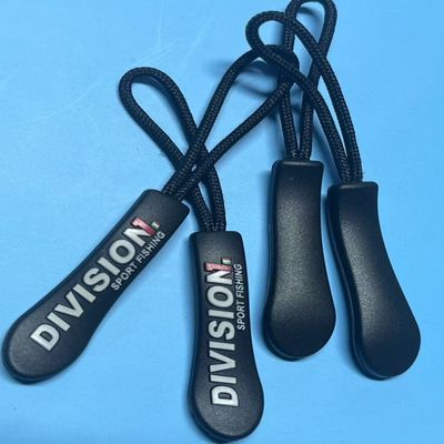 블랙 플라스틱 서식용 고무 나일론 지퍼 당겨줄 끈 OEM