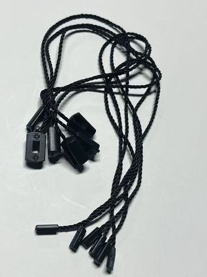 OEM 수하물 가방 헝그 태그 잠금 스트링 가격 태그 고정 장치 검은색