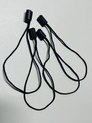 OEM 수하물 가방 헝그 태그 잠금 스트링 가격 태그 고정 장치 검은색