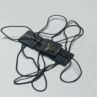 의류 스윙 가격 태그 고정장치 검은색 매달린 태그 스트링 OEM