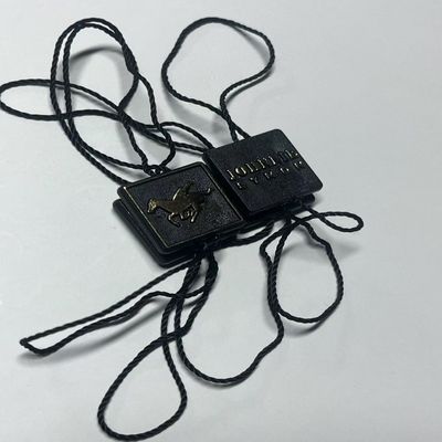 의류 스윙 가격 태그 고정장치 검은색 매달린 태그 스트링 OEM