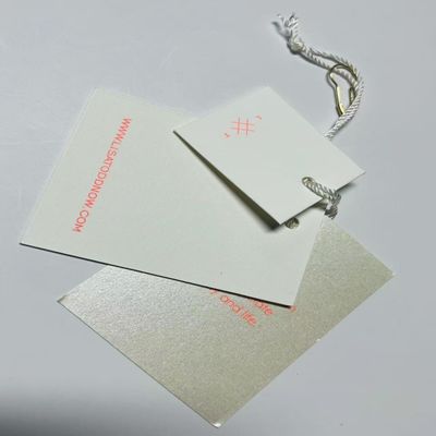 풀 컬러 지속가능한 종이 옷 재킷 헝그 태그 커스텀