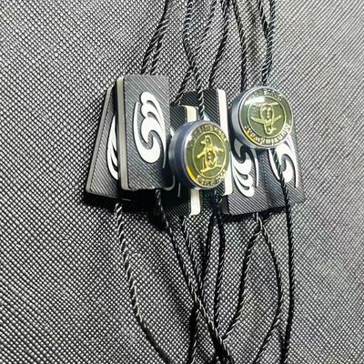 7 Inches Black Hang Tag String 0.1 Ounces Lightweight Hanging Tags Suitable for Apparel Product Tags and Retail Display
